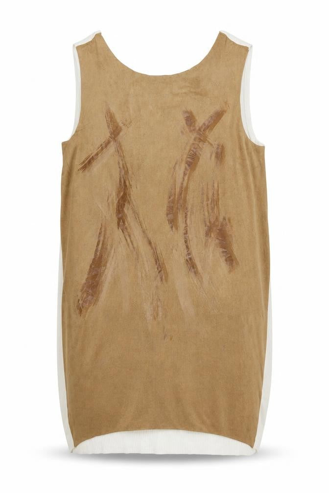 Giorgia & Johns Womens Brown  Polyester Basic Tank Size L Round Neck