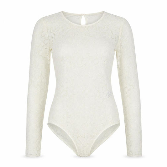 Marks & Spencer Womens White  Polyamide Bodysuit One-Piece Size 6  Snap