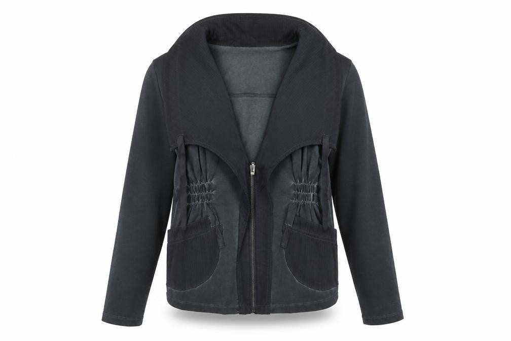 Yest Womens Black   Jacket  Size L  Zip