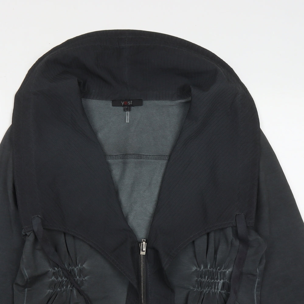 Yest Womens Black   Jacket  Size L  Zip