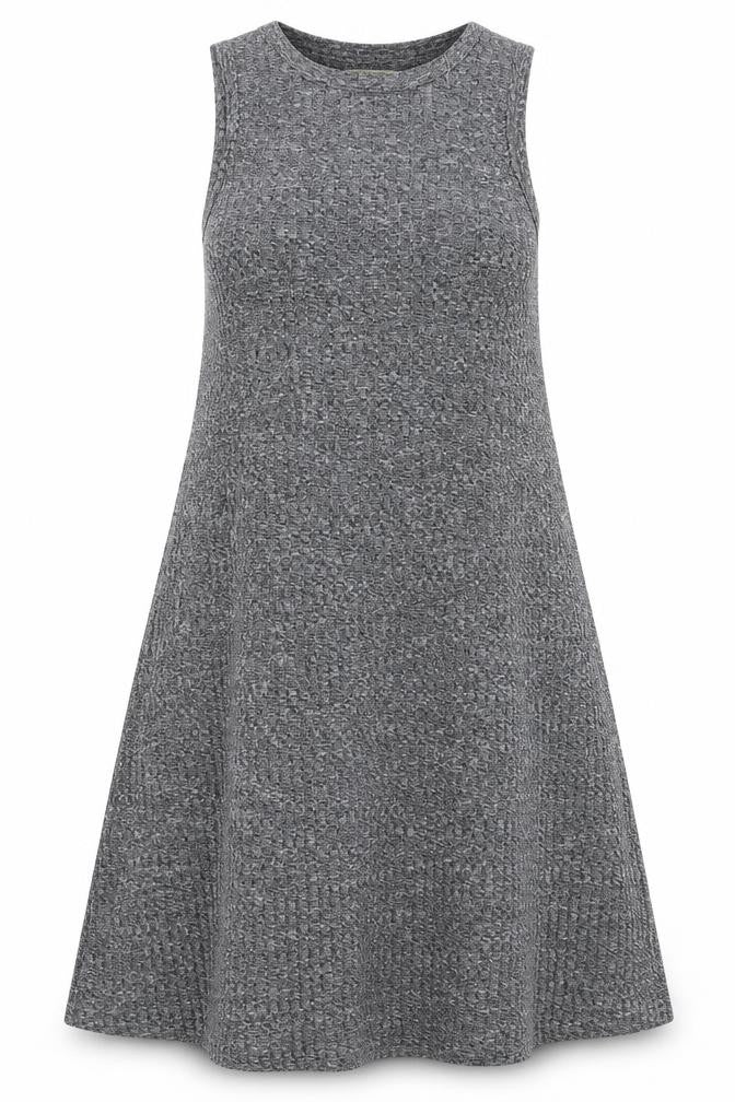 Innocence Womens Grey  Polyester Tank Dress  Size 8  Round Neck Pullover