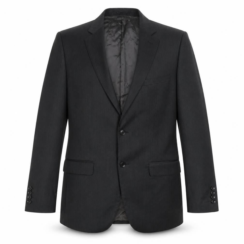 Zara Mens Grey Striped Wool Jacket Suit Jacket Size 40