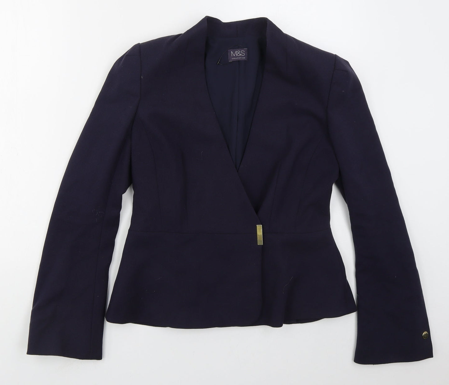 Marks and Spencer Womens Blue   Jacket  Size 10  Button