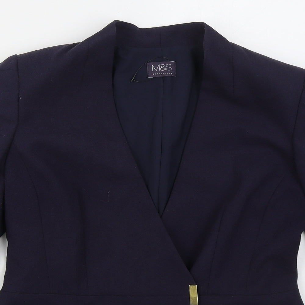 Marks and Spencer Womens Blue   Jacket  Size 10  Button