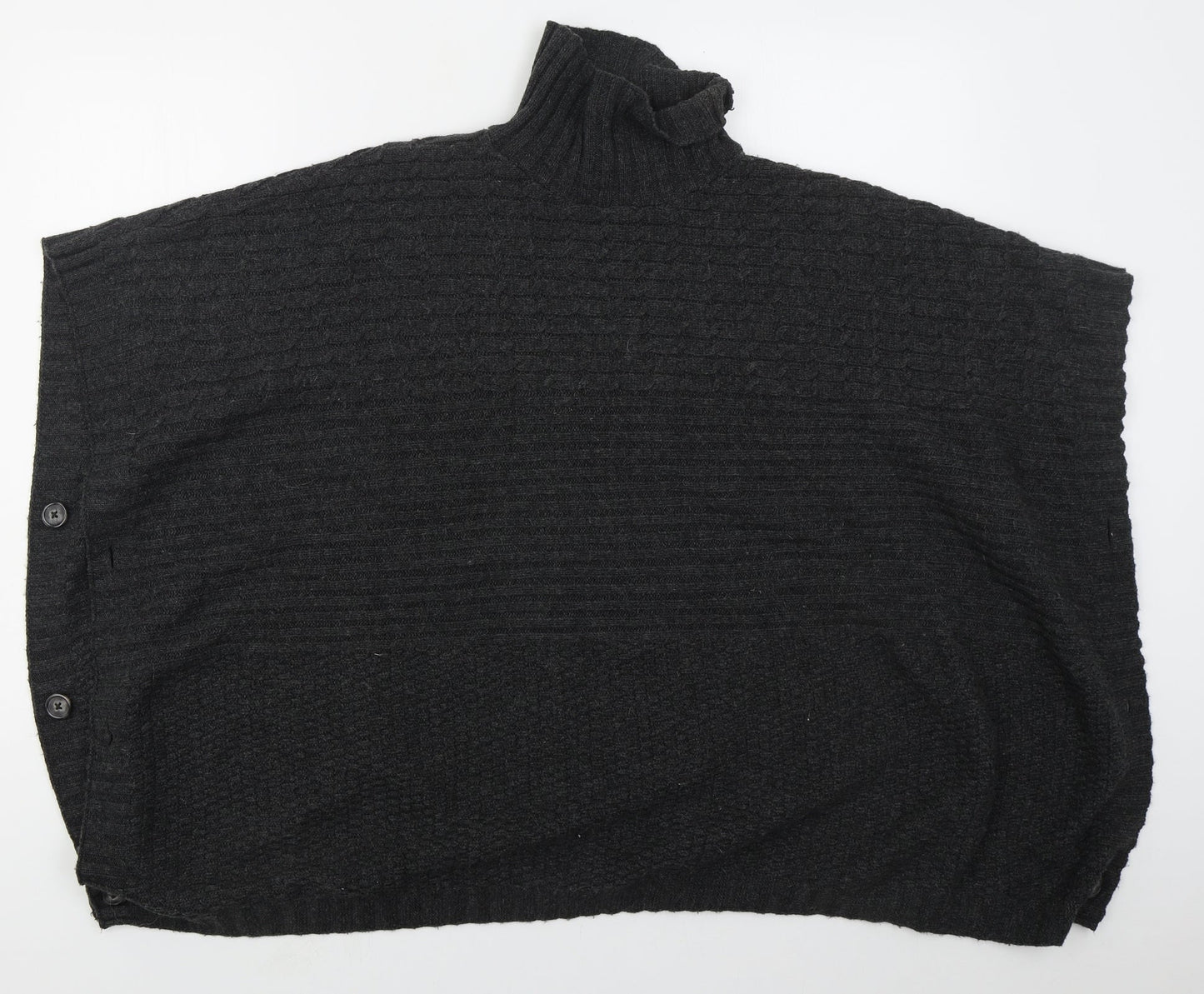 H&M Womens Grey   Jacket Poncho Size S