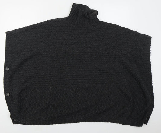 H&M Womens Grey   Jacket Poncho Size S