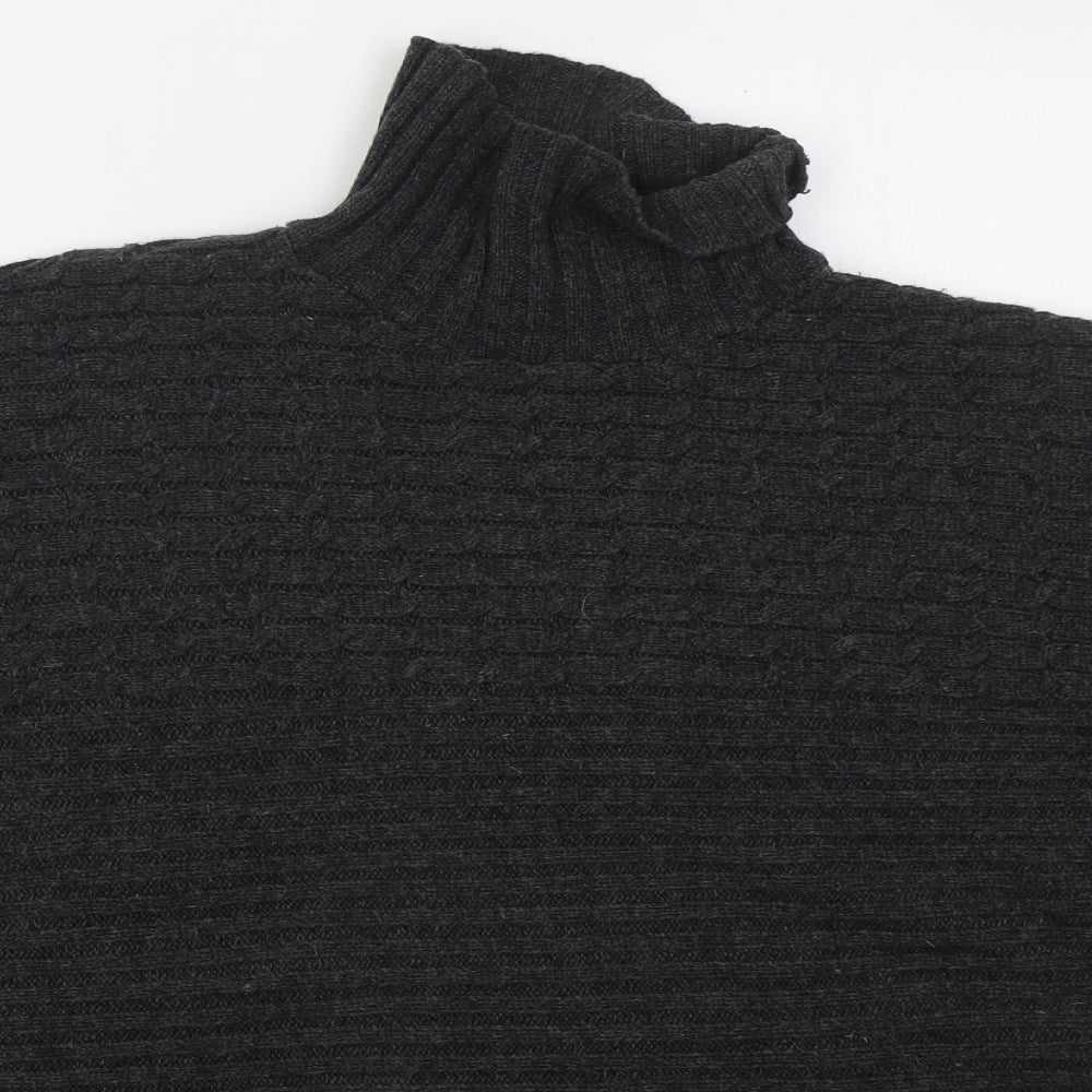 H&M Womens Grey   Jacket Poncho Size S