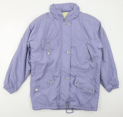 Preloved Rivers Edge Womens Purple   Jacket Coat Size 12  Zip - Front