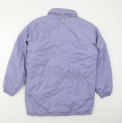 Preloved Rivers Edge Womens Purple   Jacket Coat Size 12  Zip - Back