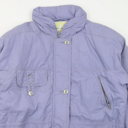 Preloved Rivers Edge Womens Purple   Jacket Coat Size 12  Zip - Detail
