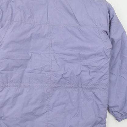 Preloved Rivers Edge Womens Purple   Jacket Coat Size 12  Zip - Label