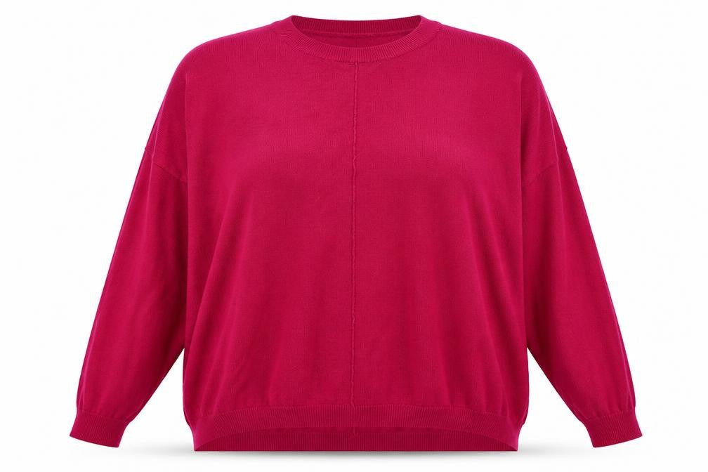 Marks & Spencer Womens Pink Crew Neck  Acrylic Pullover Jumper Size 12