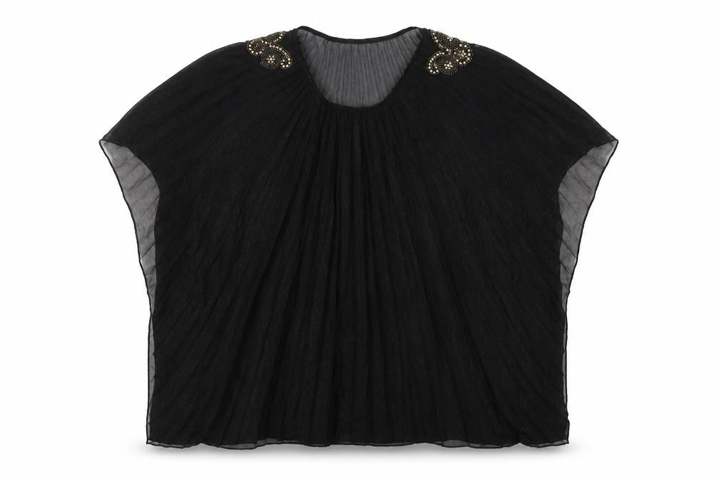 River Island Womens Black  Polyester Basic Blouse Size 10 Round Neck