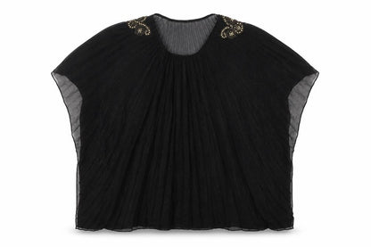 River Island Womens Black  Polyester Basic Blouse Size 10 Round Neck