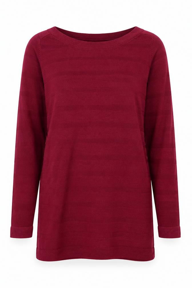 Marks & Spencer Womens Purple Boat Neck  Acrylic Pullover Jumper Size 12