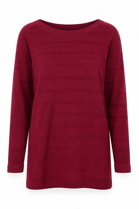 Marks & Spencer Womens Purple Boat Neck  Acrylic Pullover Jumper Size 12