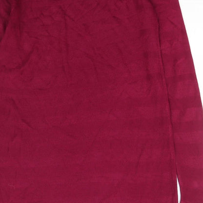 Marks & Spencer Womens Purple Boat Neck  Acrylic Pullover Jumper Size 12