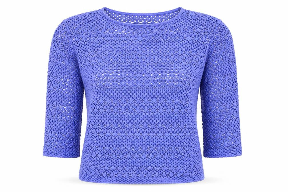 NEXT Womens Blue Boat Neck  Polyester Pullover Jumper Size 10