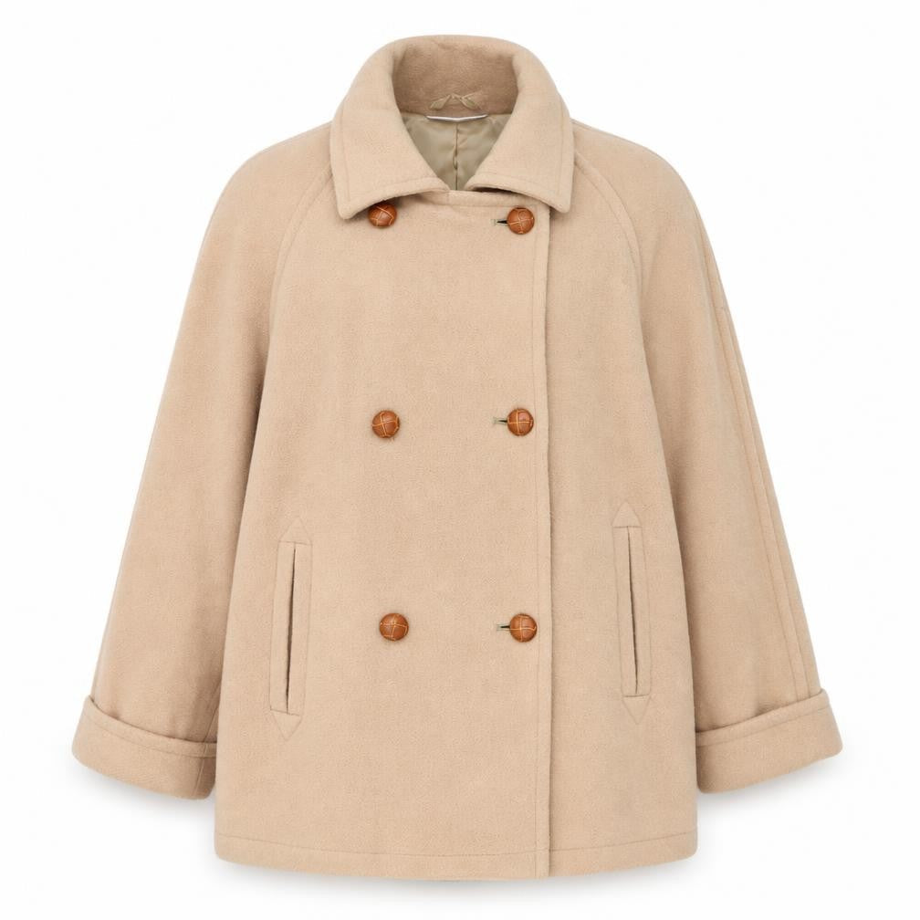Imagination Womens Beige   Jacket  Size L  Button