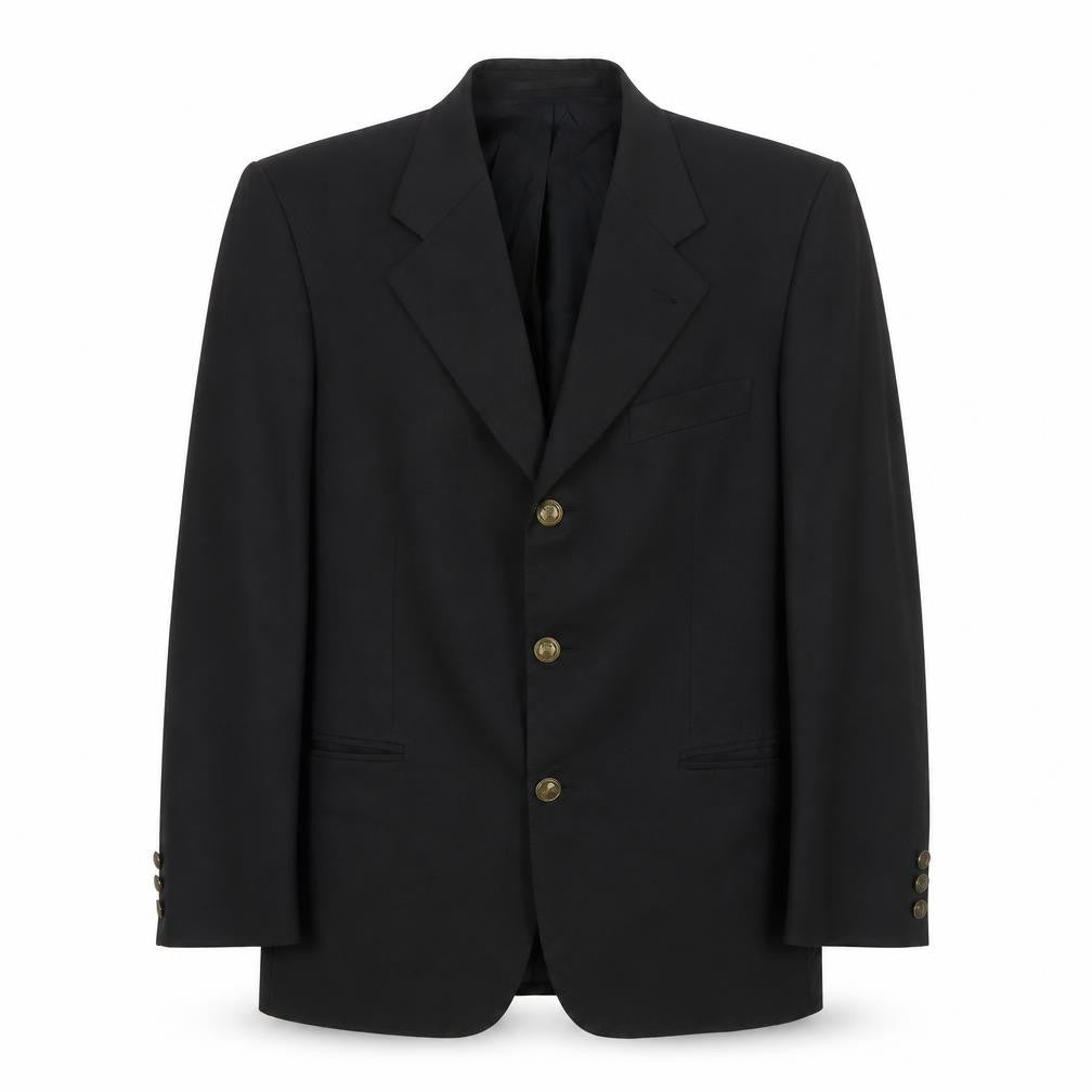 Canada Mens Black  Polyester Jacket Suit Jacket Size M