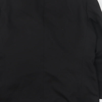 Canada Mens Black  Polyester Jacket Suit Jacket Size M