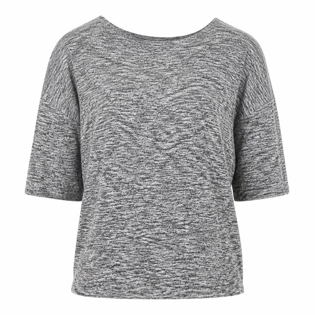 New Look Womens Grey Round Neck  Viscose Pullover Jumper Size S