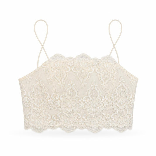 Topshop Womens White Geometric Polyester Camisole Tank Size 12 Square Neck