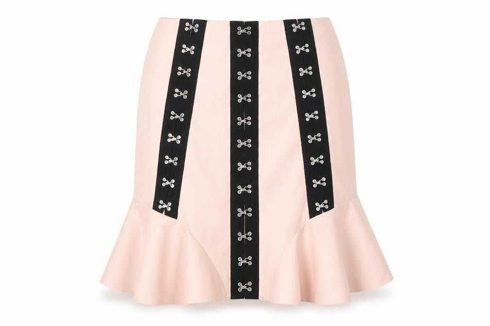 PRETTYLITTLETHING Womens Pink  Polyester Trumpet Skirt Size 6