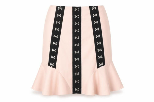 PRETTYLITTLETHING Womens Pink  Polyester Trumpet Skirt Size 6