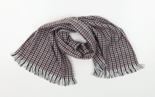 Preworn Womens Multicoloured Houndstooth Acrylic  Scarf