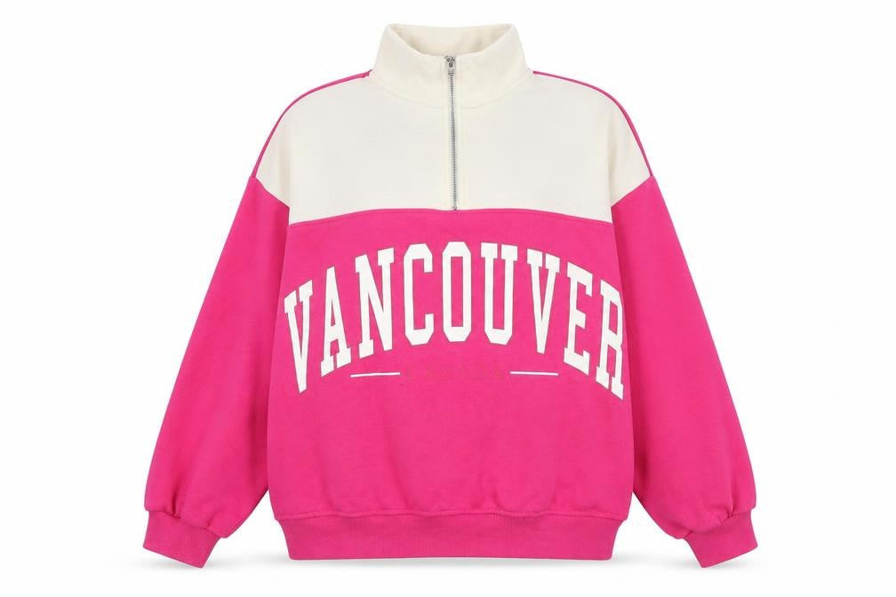 Primark Womens Pink  Polyester Pullover Sweatshirt Size S  Zip