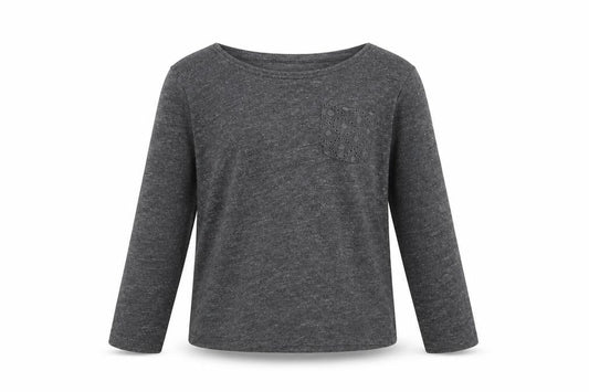 Primark Girls Grey  Polyester Basic T-Shirt Size 2-3 Years Round Neck Pullover