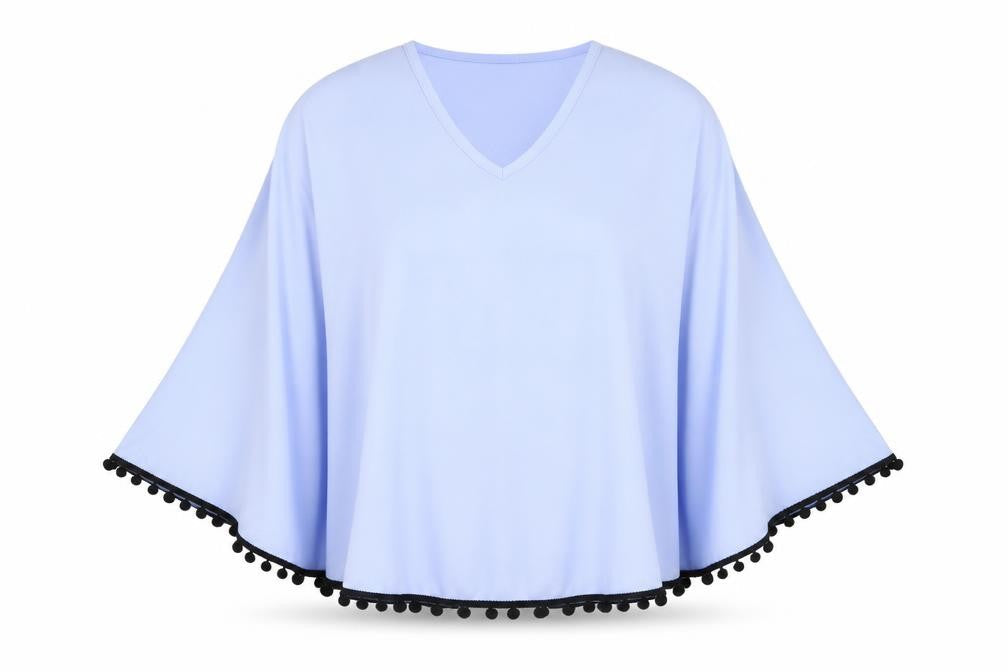 SheIn Womens Blue   Jacket Poncho Size S