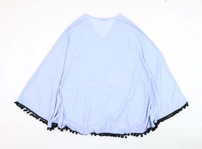 SHEIN Womens Blue   Jacket Poncho Size S