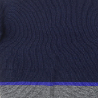 Marks & Spencer Mens Blue Round Neck  Polyester Pullover Jumper Size S