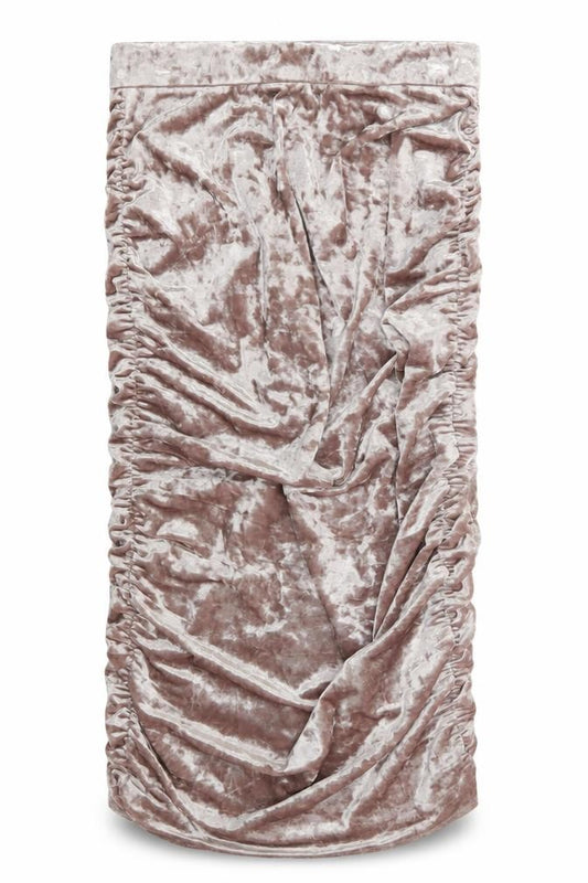 Topshop Womens Beige  Polyester Straight & Pencil Skirt Size 8   Zip