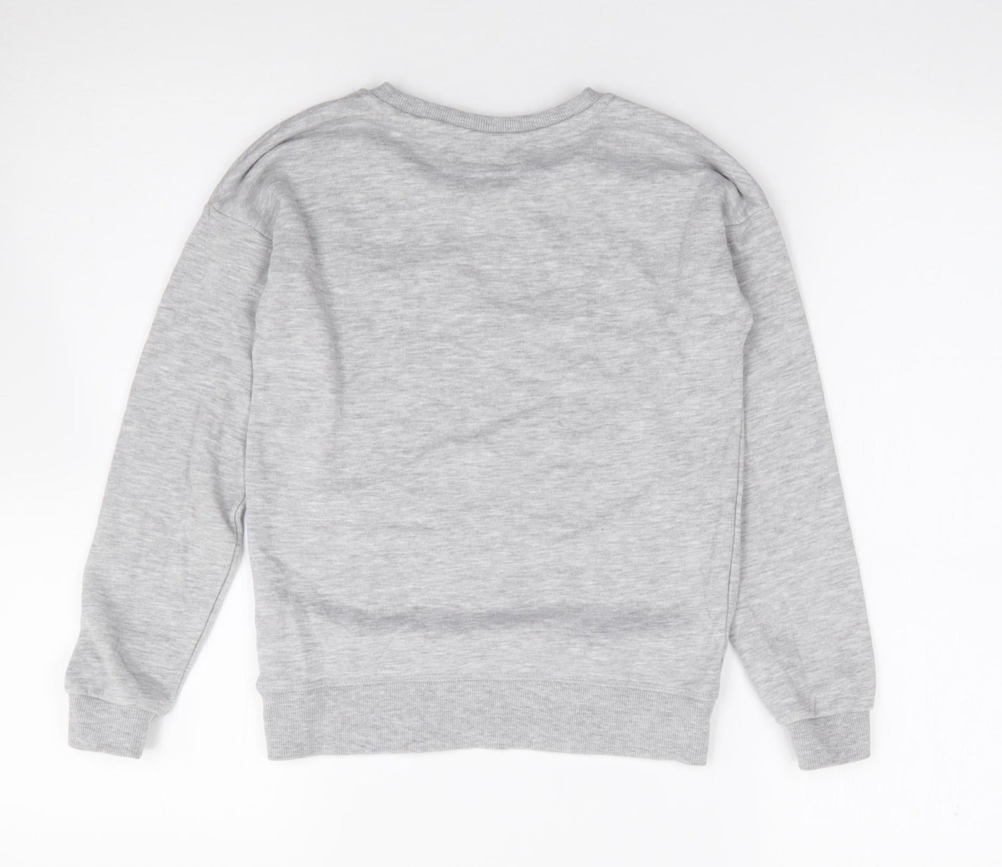 Primark Girls Grey  Cotton Pullover Sweatshirt Size 8-9 Years  Pullover