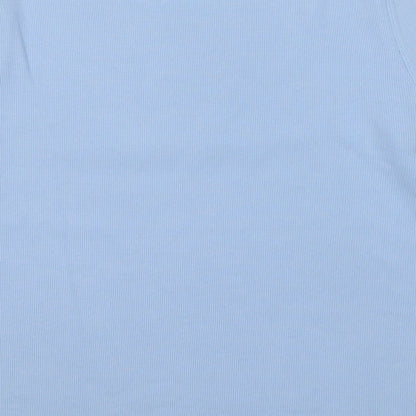 Bonmarché Womens Blue Round Neck Polyester Pullover Jumper Size S