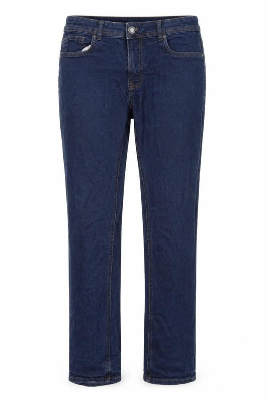 Easy Womens Blue  Cotton Skinny Jeans Size 36 L32 in Regular Button