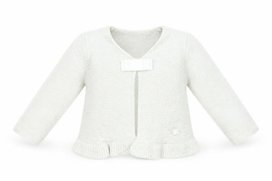 United Colors of Benetton Girls Silver  Viscose Cardigan Jumper Size 9-12 Months