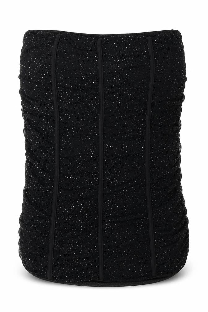 Chemistry Womens Black  Polyester Basic Tank Size 10 Square Neck