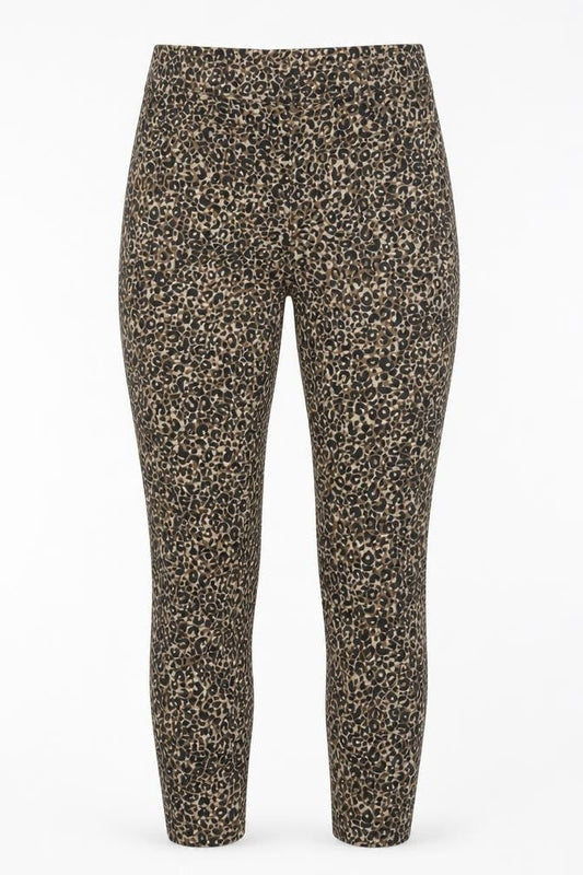Preworn Womens Multicoloured Animal Print Polyester Jegging Jeans Size 34 L27 in Regular