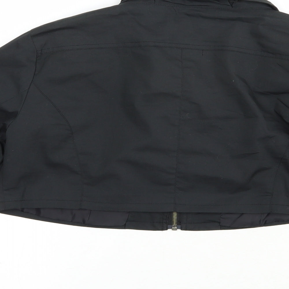 Jensen Womens Black   Jacket  Size 12  Zip - Cropped