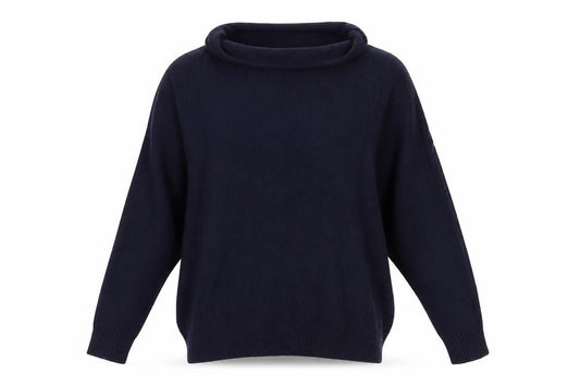 Phase Eight Womens Blue Roll Neck  Nylon Pullover Jumper Size XS