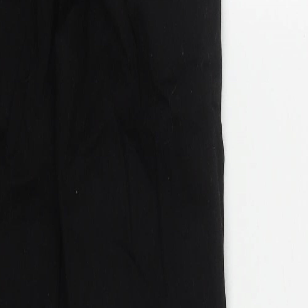 Denim & Co. Womens Black  Cotton Straight Jeans Size 4 L29 in Regular Zip