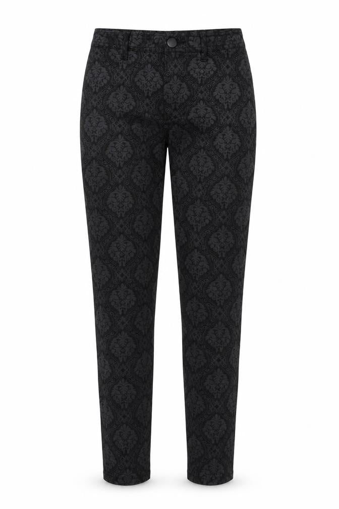 Dorothy Perkins Womens Beige Geometric Cotton Straight Jeans Size 8 L31 in Regular Zip