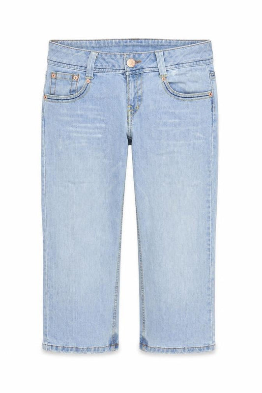 Refuse Womens Blue  Cotton Cropped Jeans Size 32 in L23 in Regular Zip