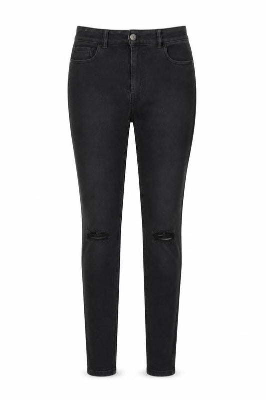 Next Womens Beige  Cotton Skinny Jeans Size 12 L30 in Regular Zip