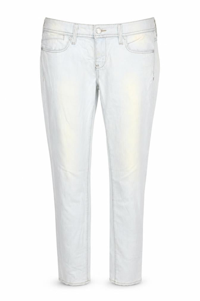 Mango Womens Blue  Cotton Straight Jeans Size 10 L30 in Regular Zip