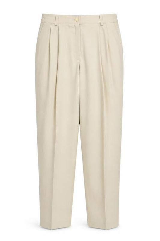 Soon Womens Beige  Polyester Trousers  Size 14 L30 in Regular Zip